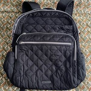 Vera Bradley Black XL Quilted Backpack